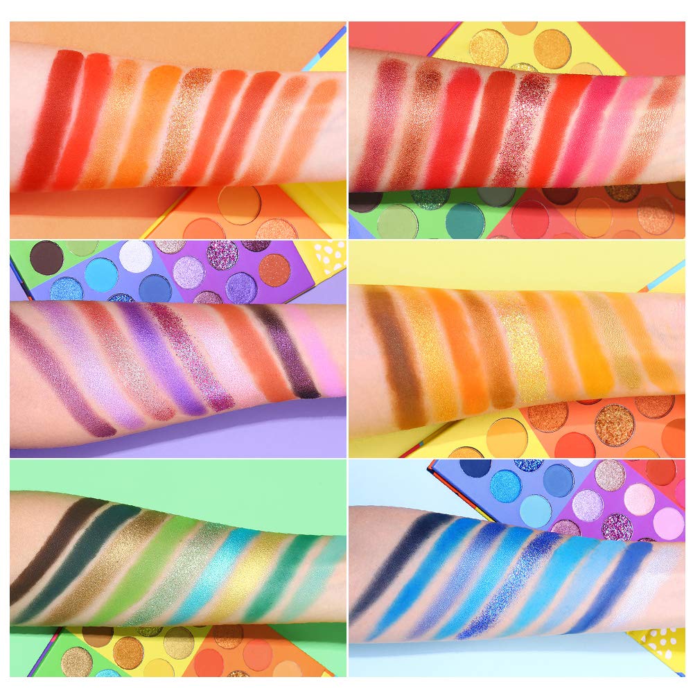 UCANBE Splashy Candies Yeux Paillettes 6 Teintes pour un effet glamour saisissant.