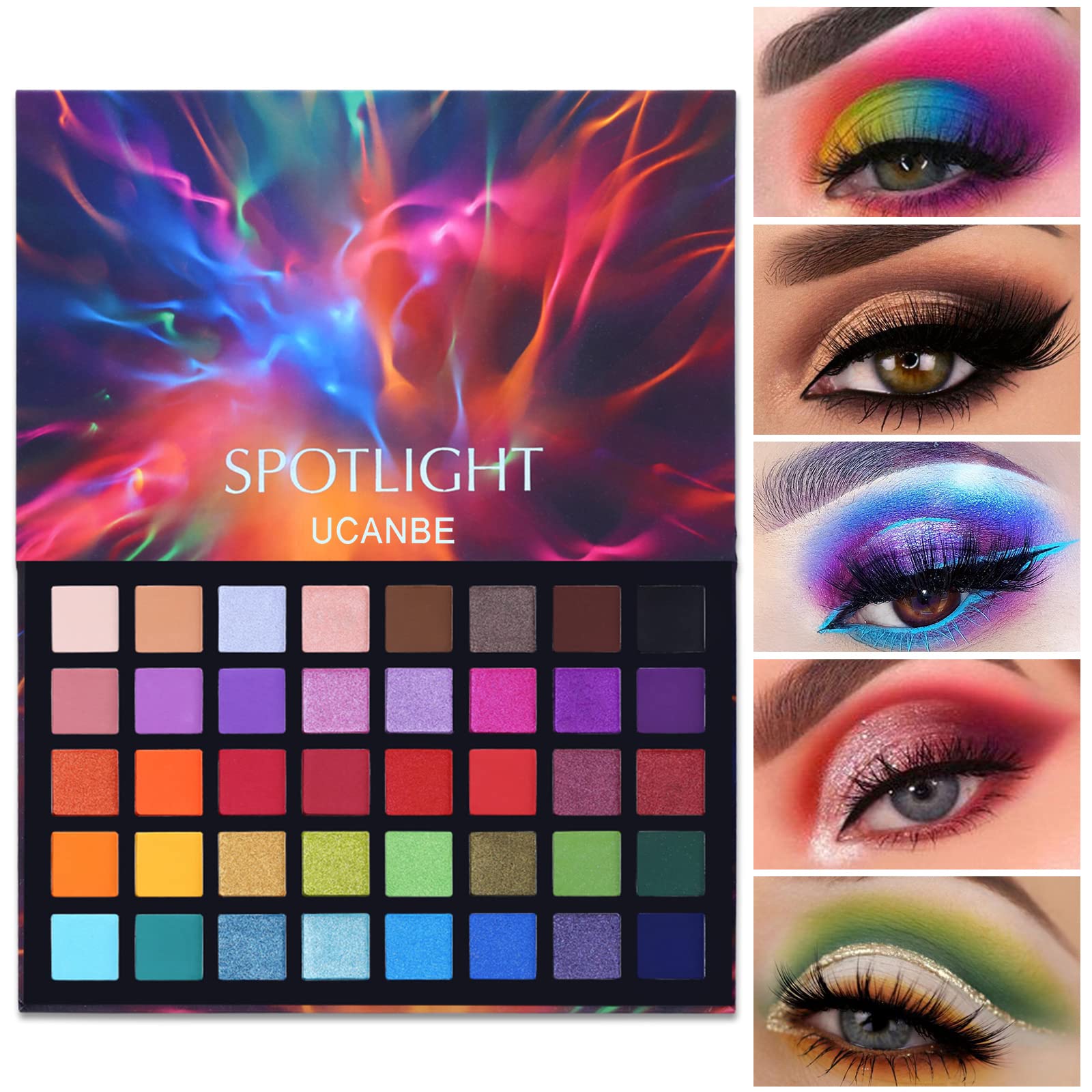 UCANBE Spotlight Palette montre 40 couleurs pour tous les regards