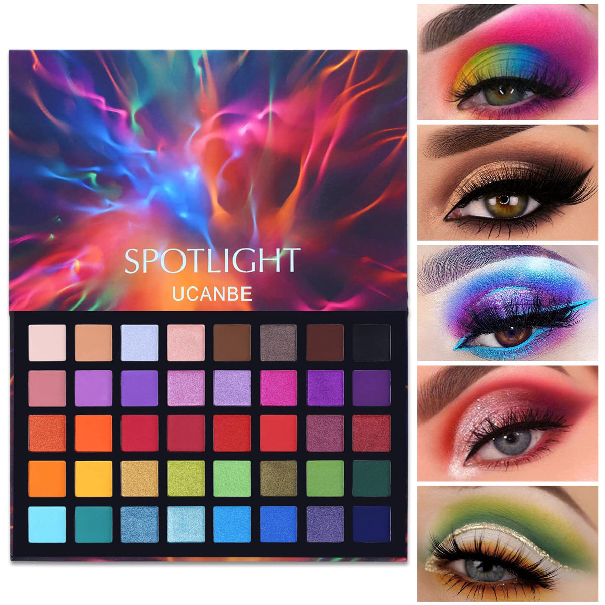 UCANBE Spotlight Palette montre 40 couleurs pour tous les regards