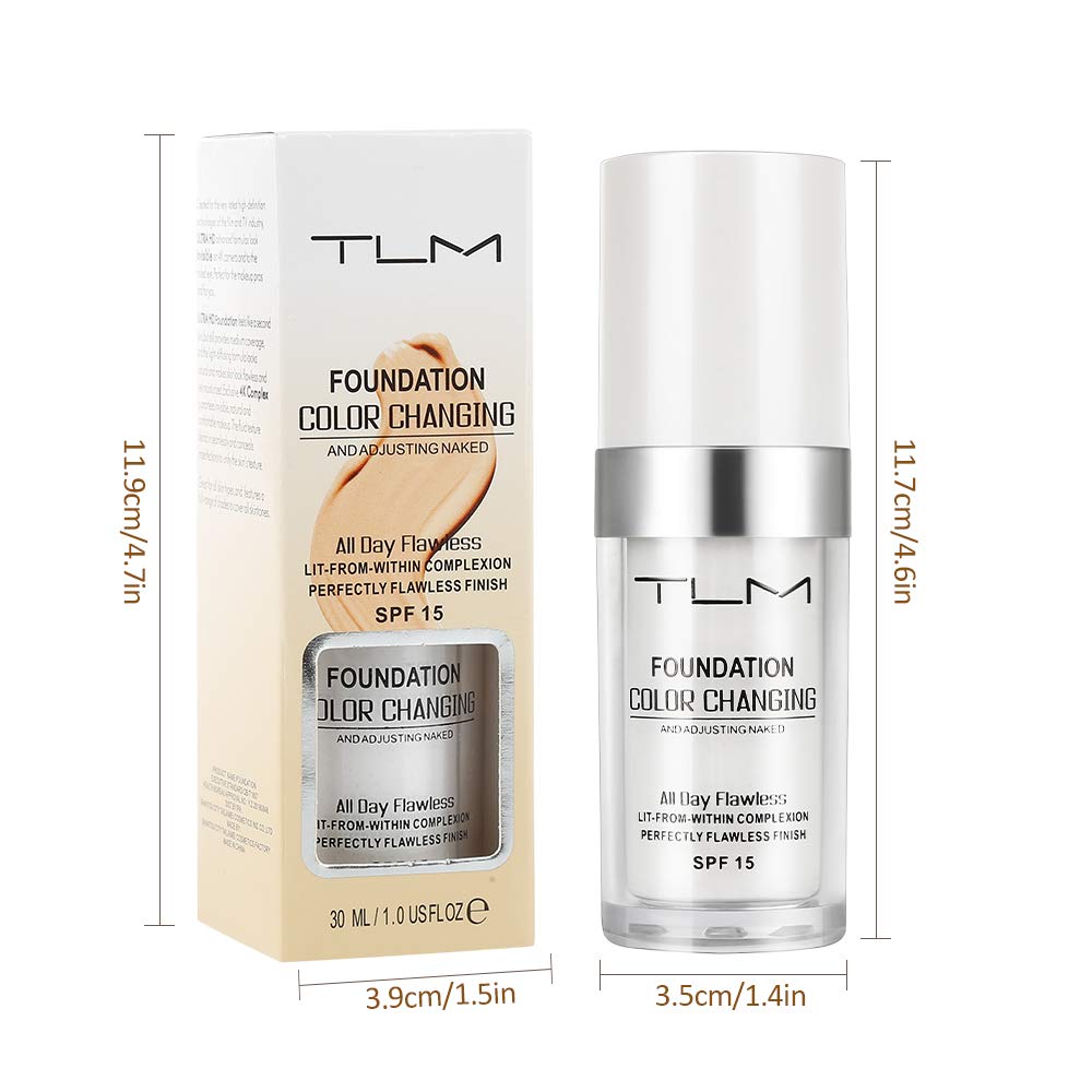 UCANBE TLM blemish-hiding natural coverage close-up on skin