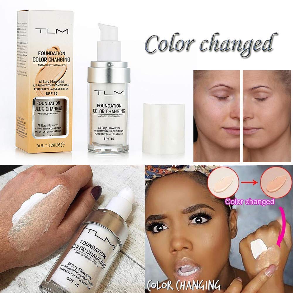 UCANBE TLM color-changing foundation brush kit close-up for smooth blending
