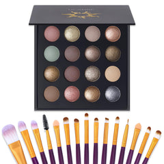Palette UCANBEMAKEUP 16 couleurs, teintes matte et brillantes pour tous les looks