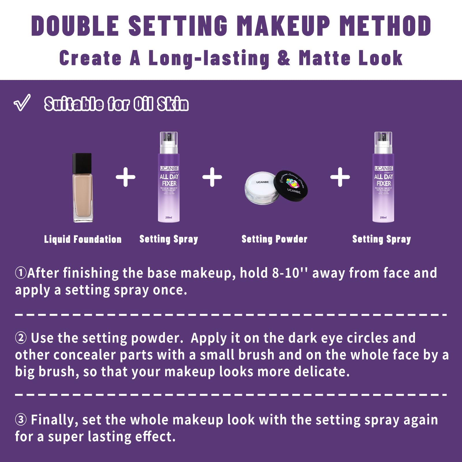 UCANBEMAKEUP: utilisation quotidienne simple pour un look durable et naturel.