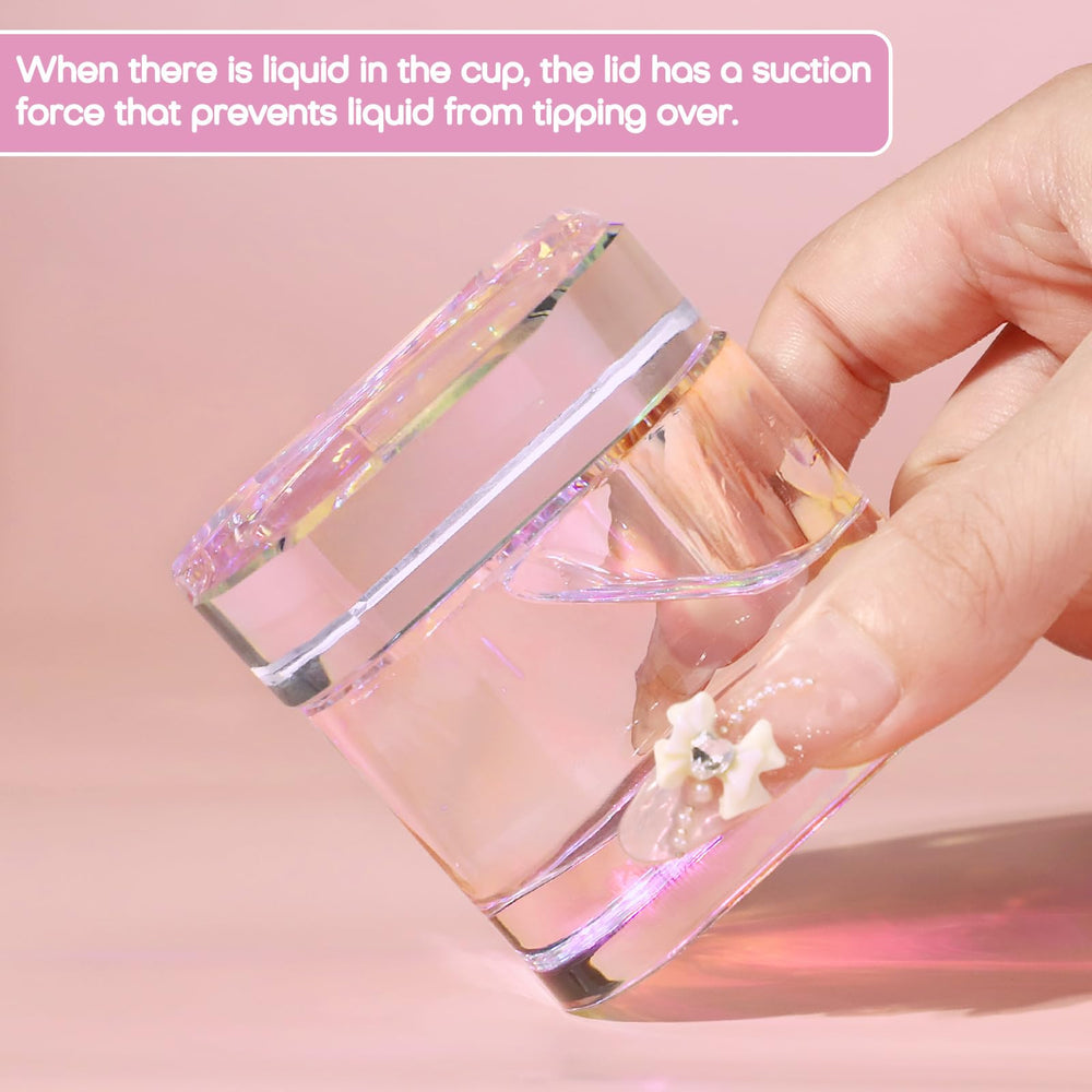 Udefineit plat doseur verre cristal brillant, surface lisse et facile à nettoyer.
