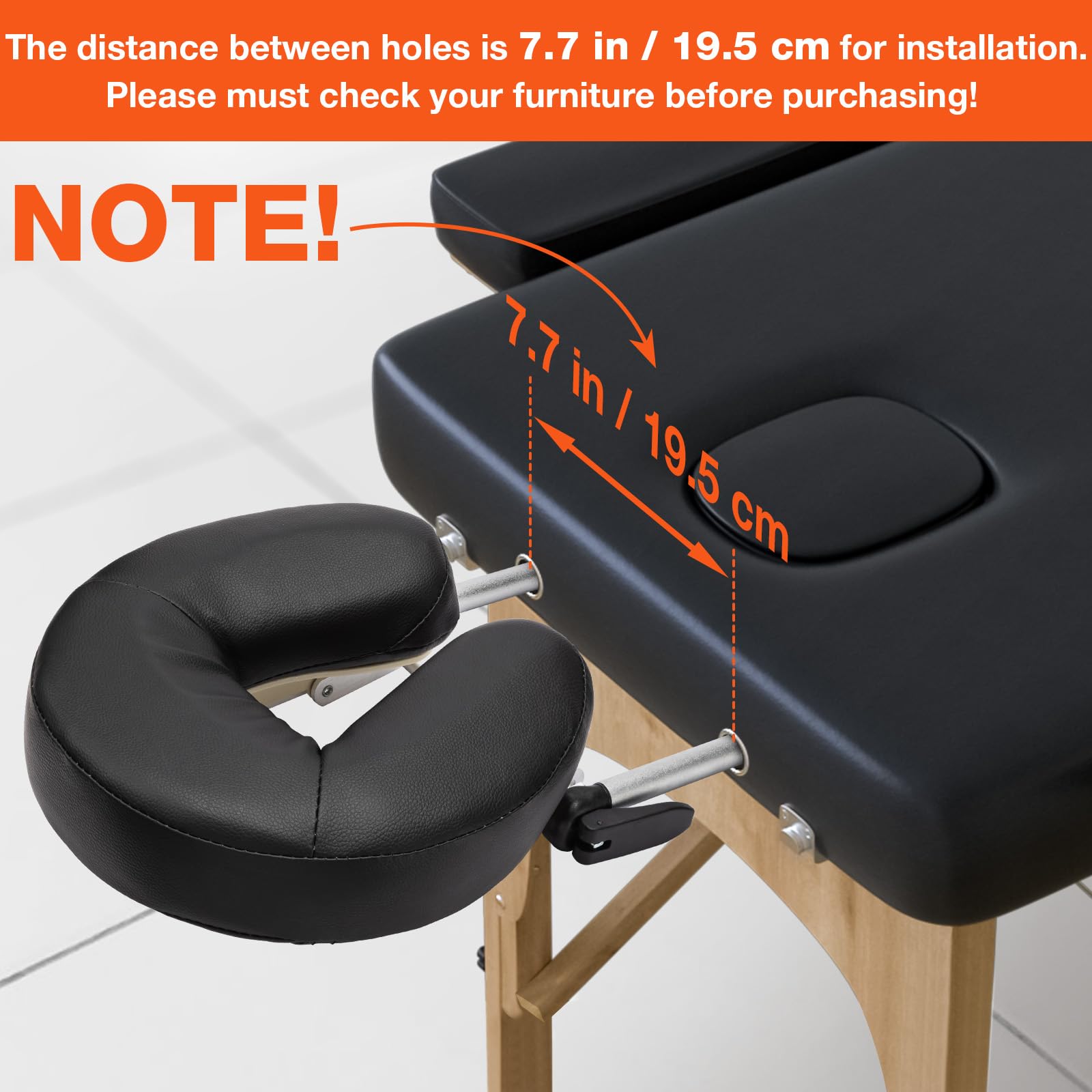 Udefineit Face Cradle – revêtement PU robuste et facile à nettoyer.