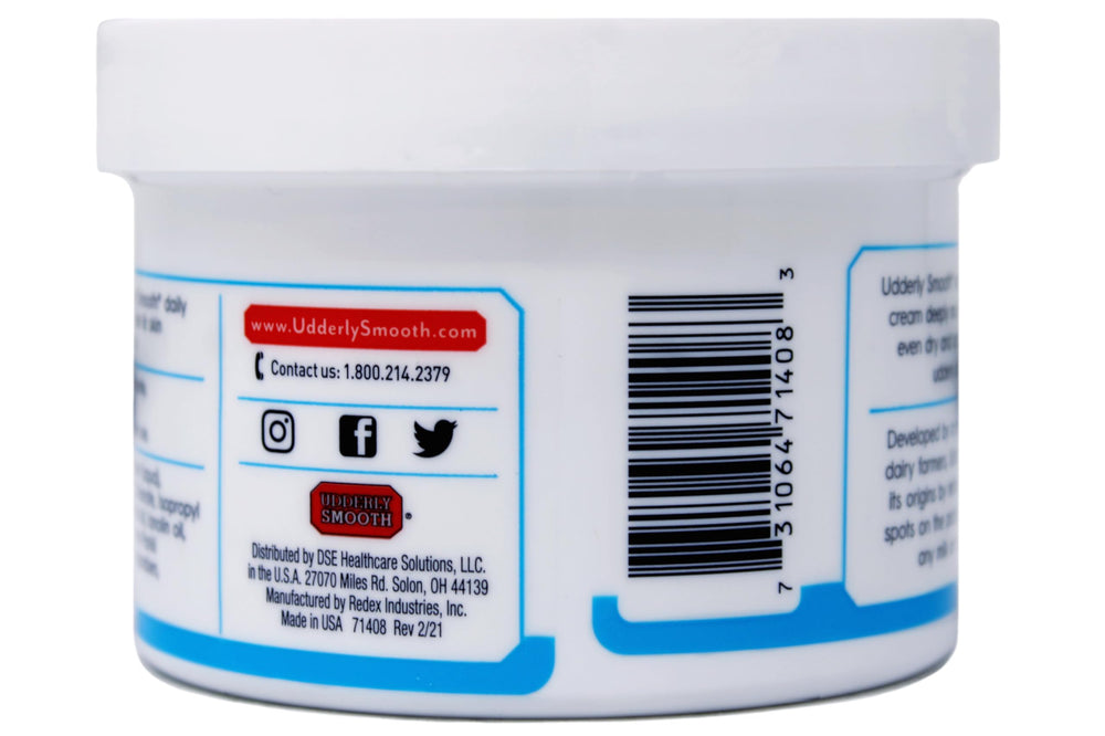 Utilisation rapide: crème pieds Udderly Smooth absorbée sans résidu, pieds frais.