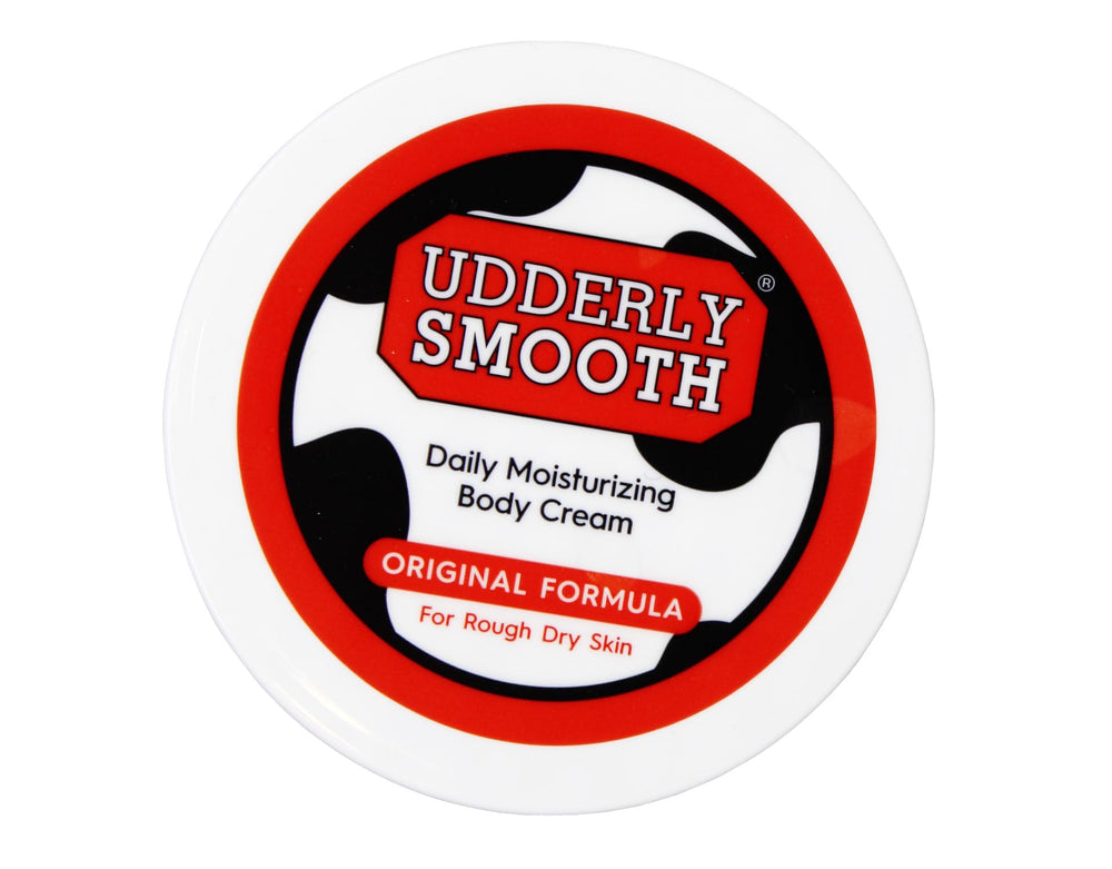 udderly-smooth crème-corps-application-quotidienne, peau nourrie.