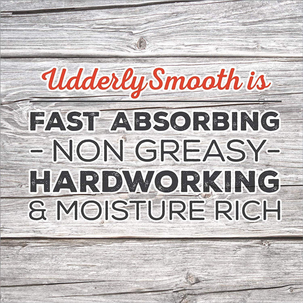 Application quotidienne rapide d'Udderly Smooth Crème Pieds.