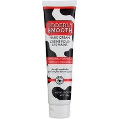 Crème Udderly Smooth en emballage, hydratation durable pour mains sèches