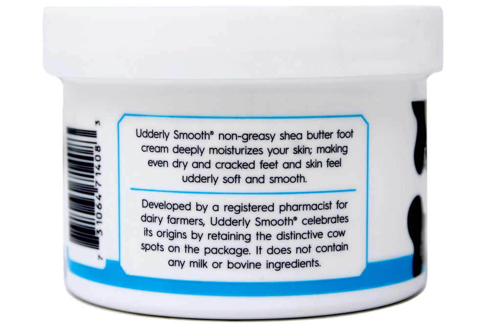 Hydratation 24h avec Udderly Smooth pour pieds, douceur durable.