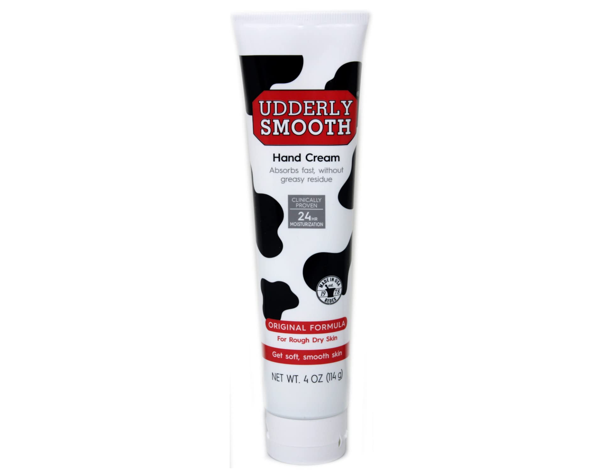 ingrédients hydratants riches udderly-smooth, soin polyvalent.