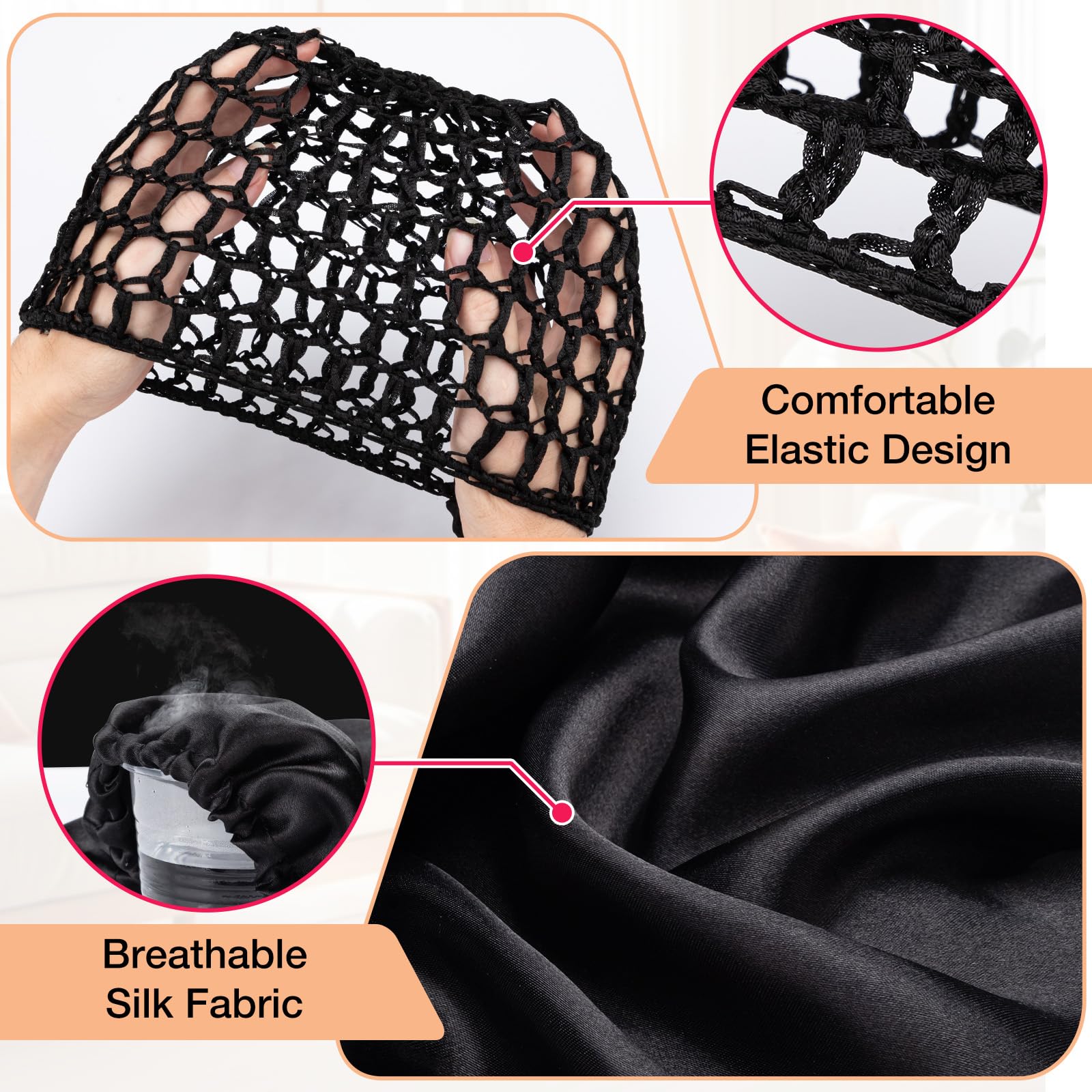 Udefineit bonnet de nuit leger pour voyage, facile a transporter.
