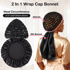 Udefineit bonnet de nuit réversible noir, style rapide sans compromis.