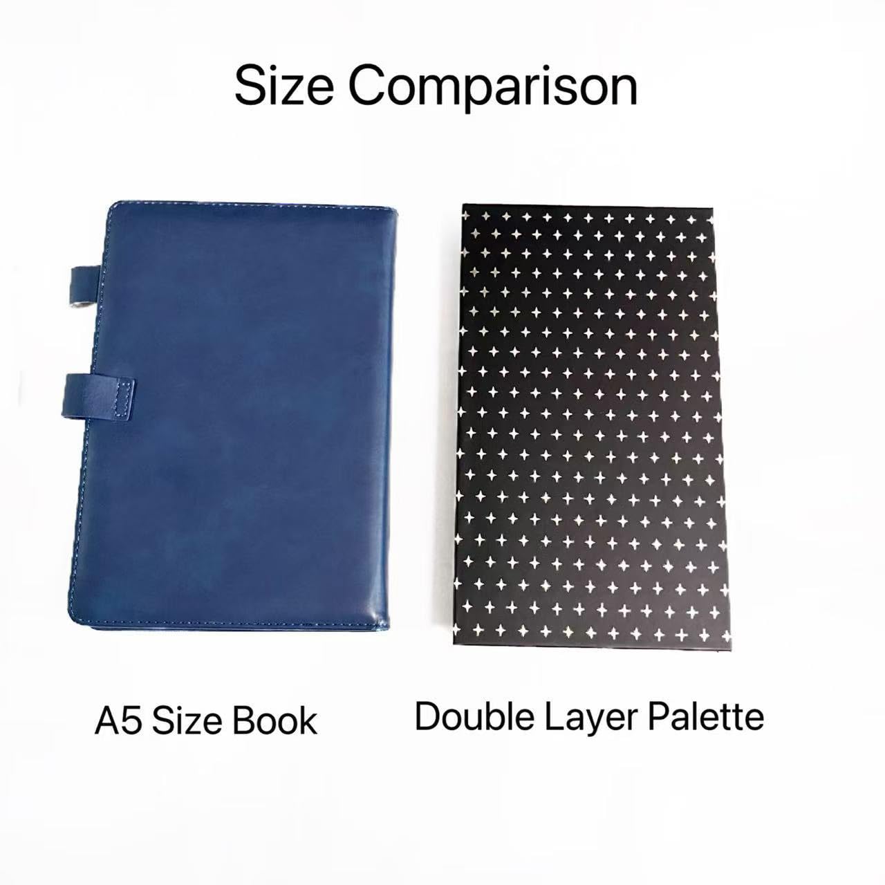 Palette udtip avec motifs étoiles argentées pour les yeux.