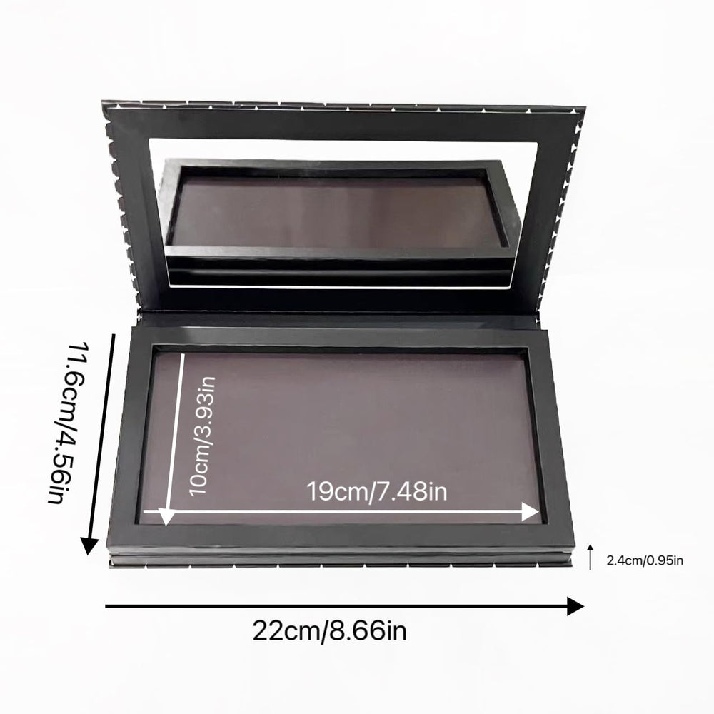 Palette udtip double-couche magnétique avec miroir intégré.