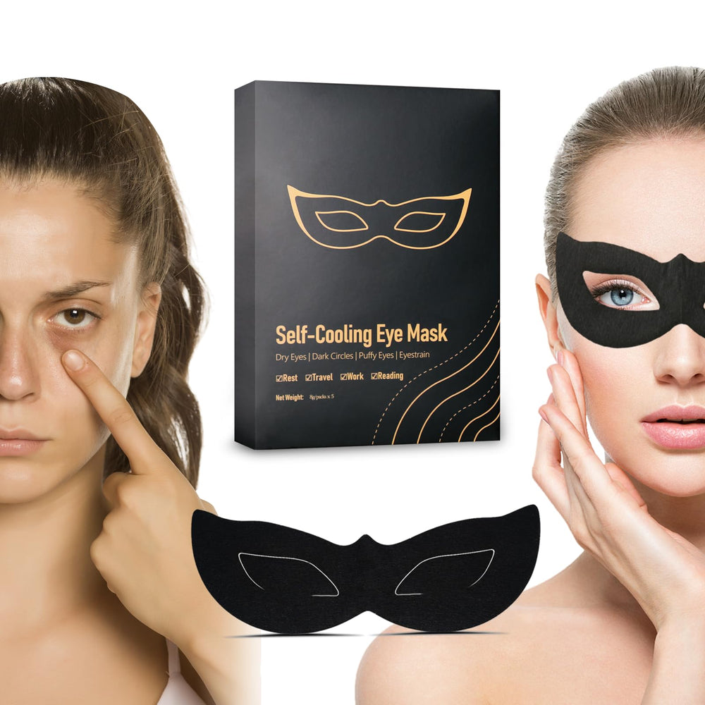 Masque oculaire UEF refroidissant, prêt pour les voyages.