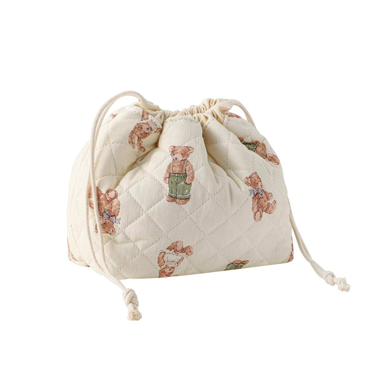 Sac maquillage uekeboag coton quilté fleuri, rangement pratique.