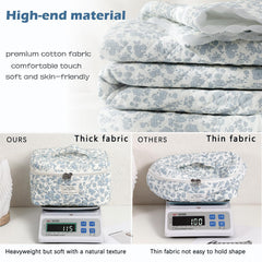 Trousse petite uekeboag florale bleu clair, pratique pour les voyages rapides.