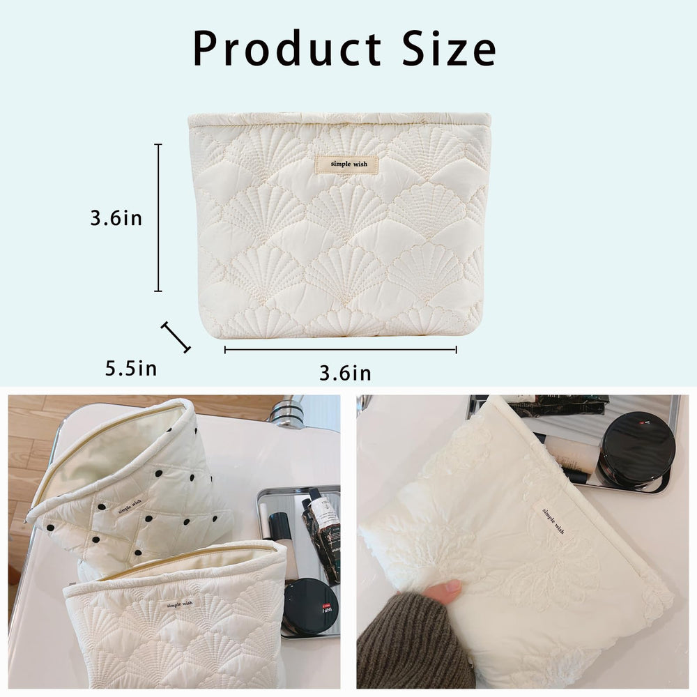 Trousse toilette florale Coquette, idéale pour voyager avec vos essentiels beauté.