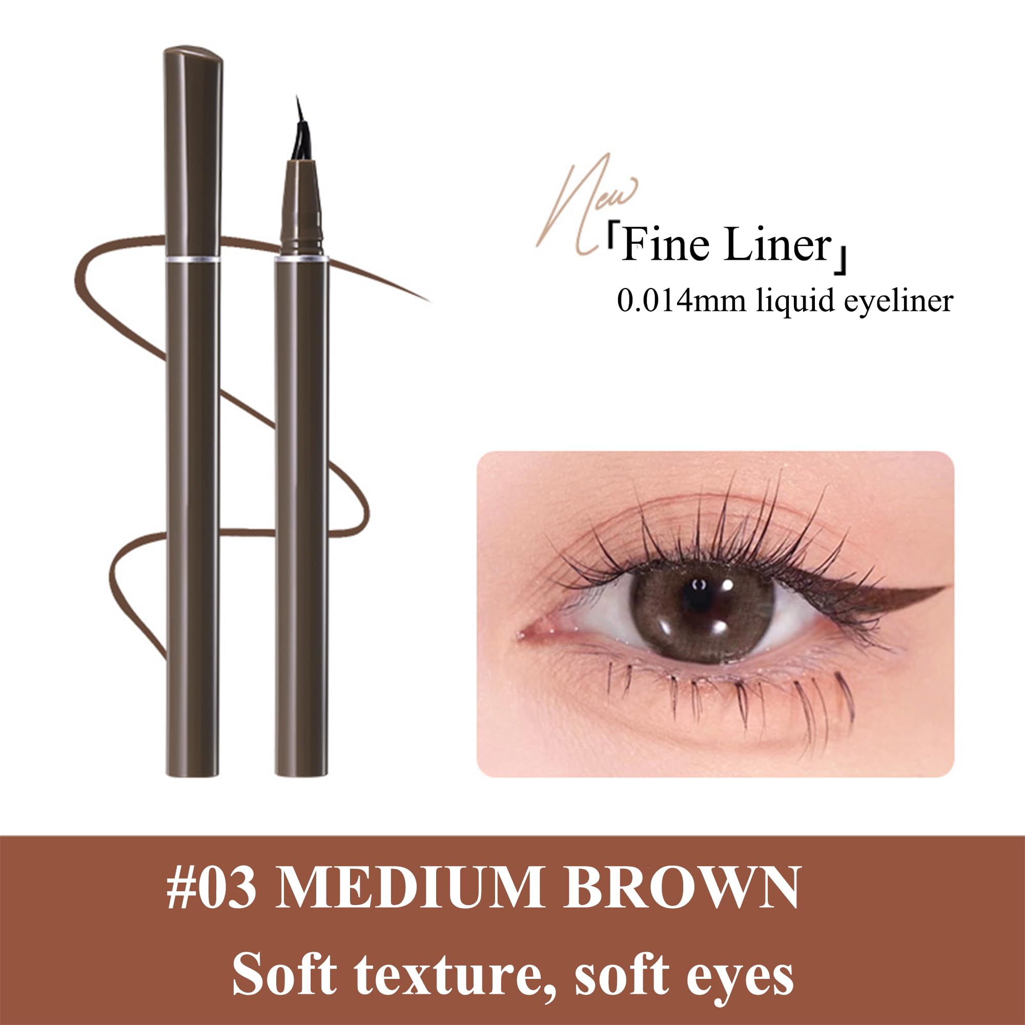 Judy Doll Eyeliner Liquide application soyeuse grâce à des fibres solides