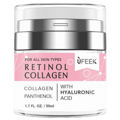 UFEEK Crème Visage Retinol – emballage élégant et pratique pour une routine quotidienne.