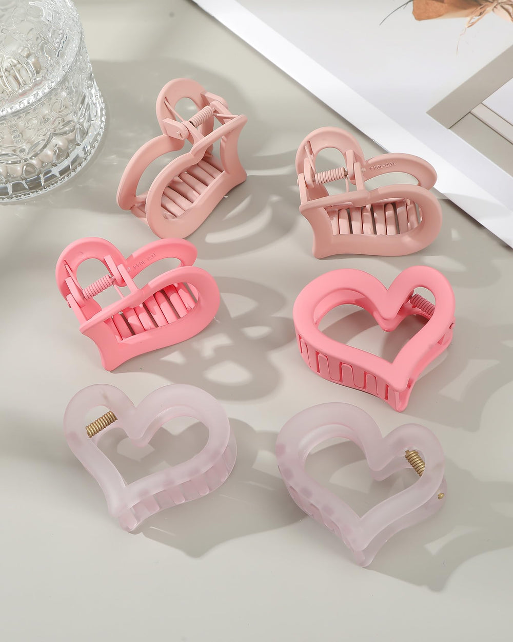 Pince cœur rose Ufgin pour coiffure rapide et mode