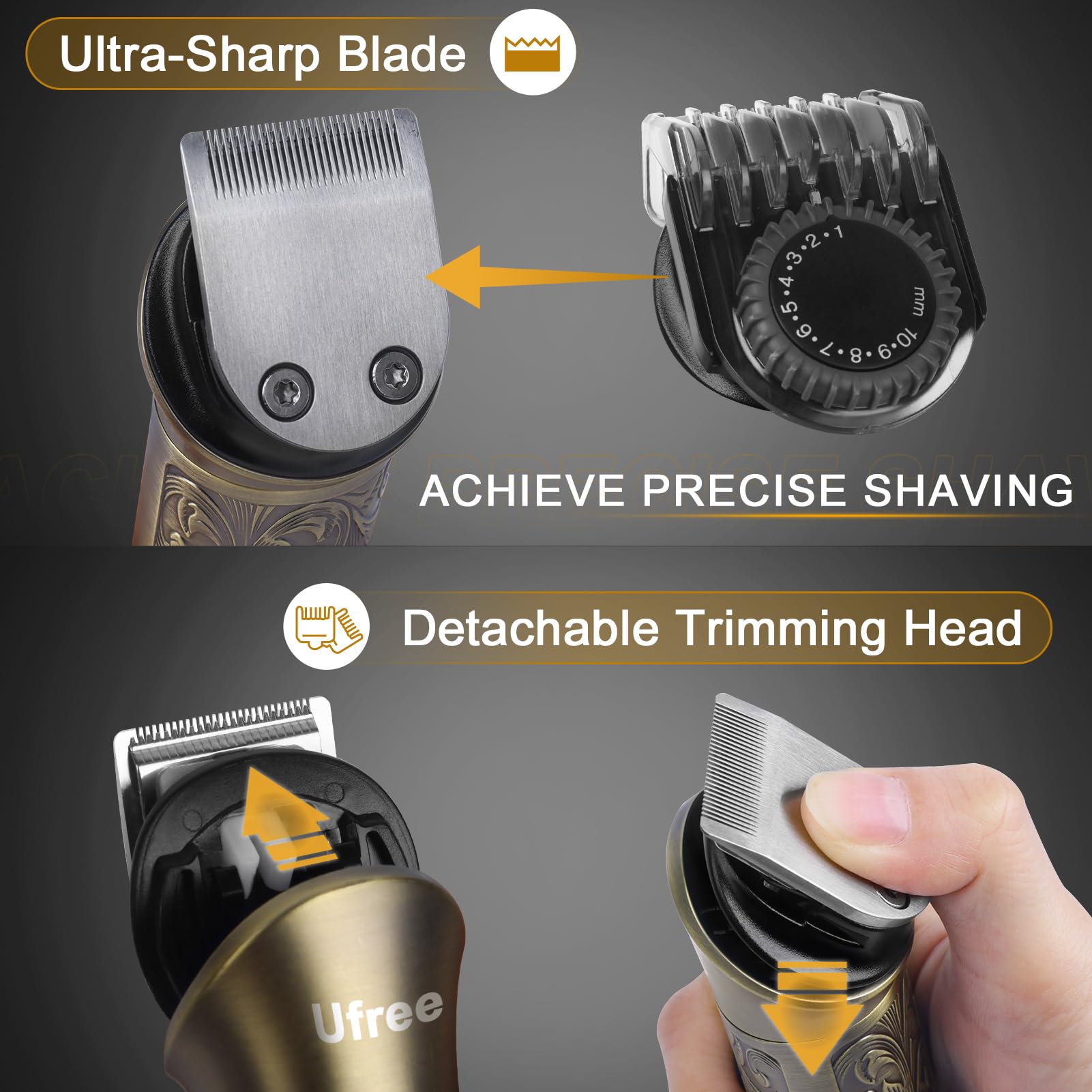 Kit grooming sans fil Ufree, idéal en voyage et sur le pouce.