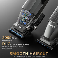 Lame titane noire Ufree pour coupe rapide et durable.