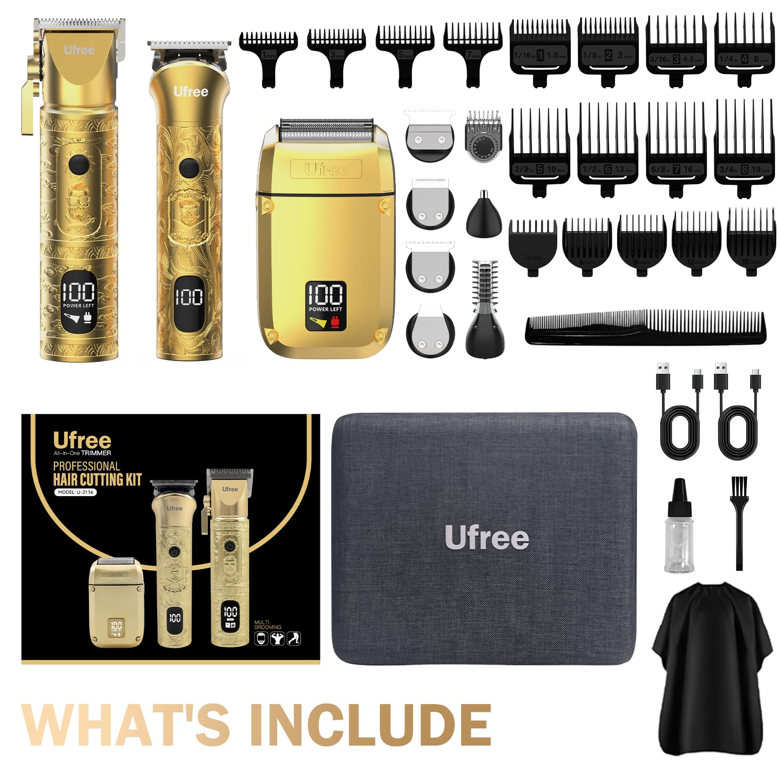 Ufree moteur sans balais: puissance efficace pour coupe et taille précises.