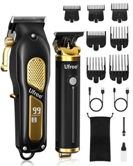 Ufree tondeuse professionnelle sans fil en action offrant une coupe précise et silencieuse