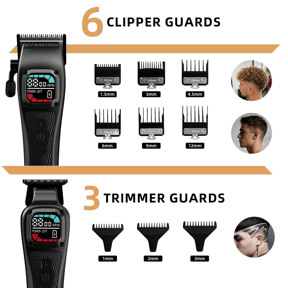 Utilisation salon domicile Ufree – coupe professionnelle sans effort.