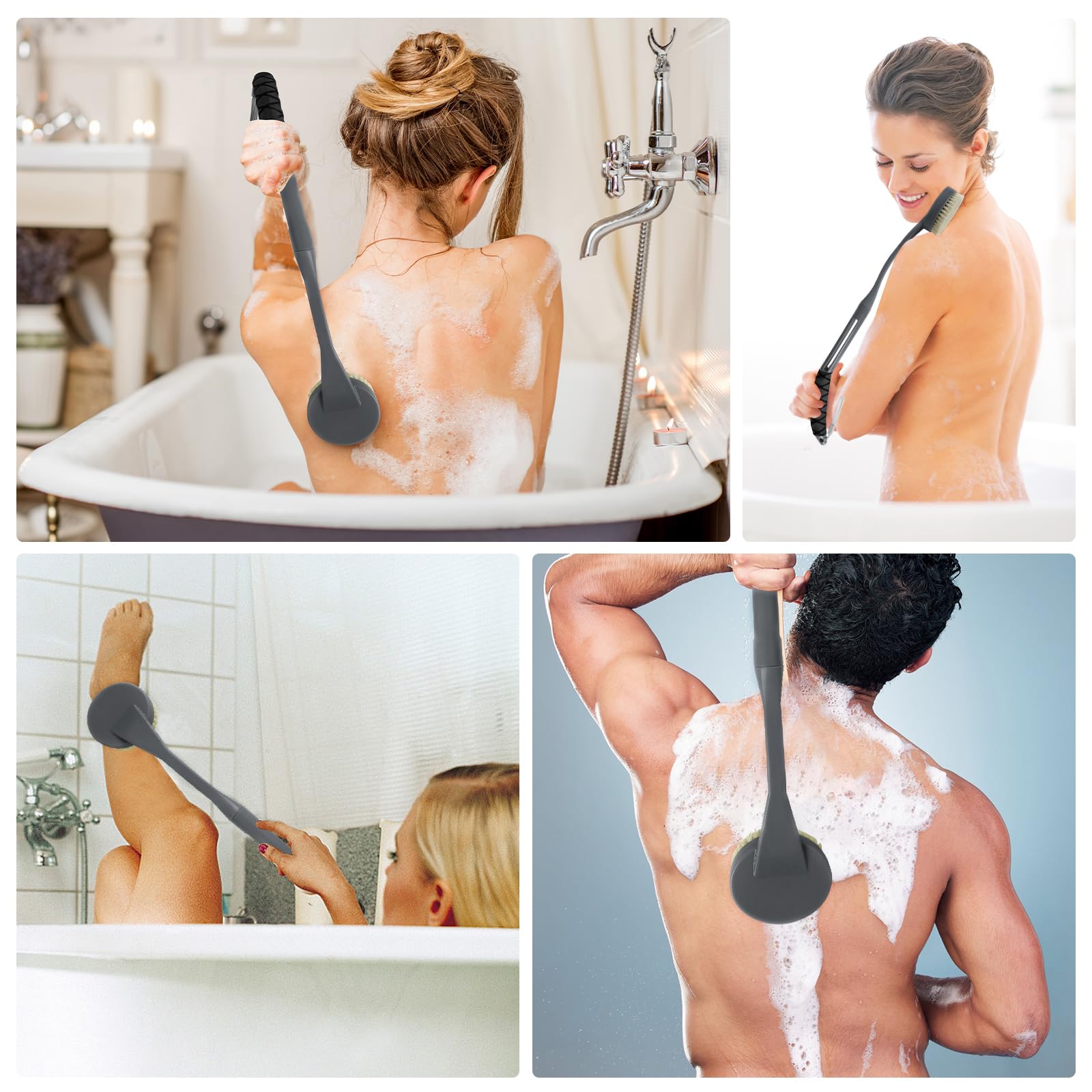 Brosse de dos longue UHIAGREE – meilleure accessibilité pour les zones difficiles.