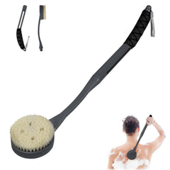 Brosse de dos UHIAGREE avec manche courbe pour douche – accès facilité au dos.