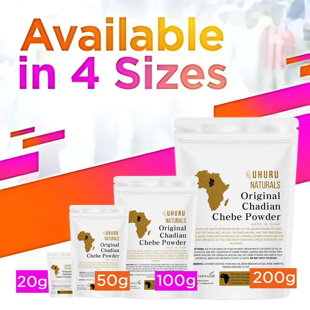 Uhuru Naturals Héritage Cheebe africain pour cheveux forts.