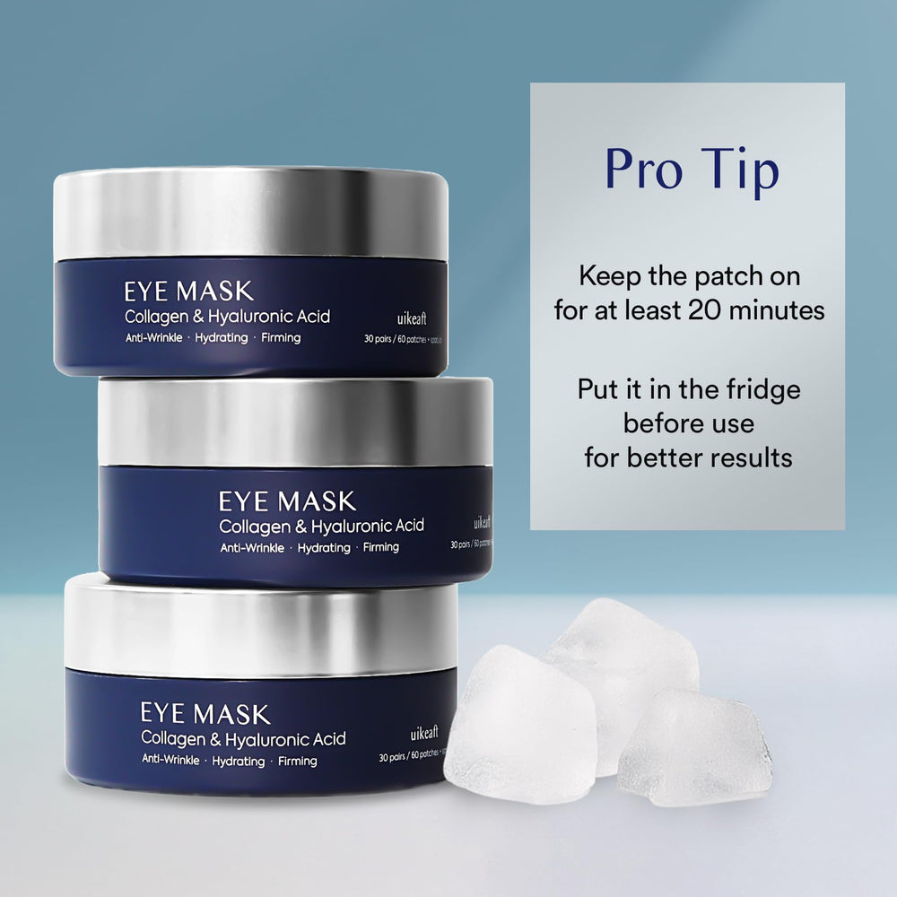 Patchs yeux Uikeaft: 30 paires pour routine quotidienne.