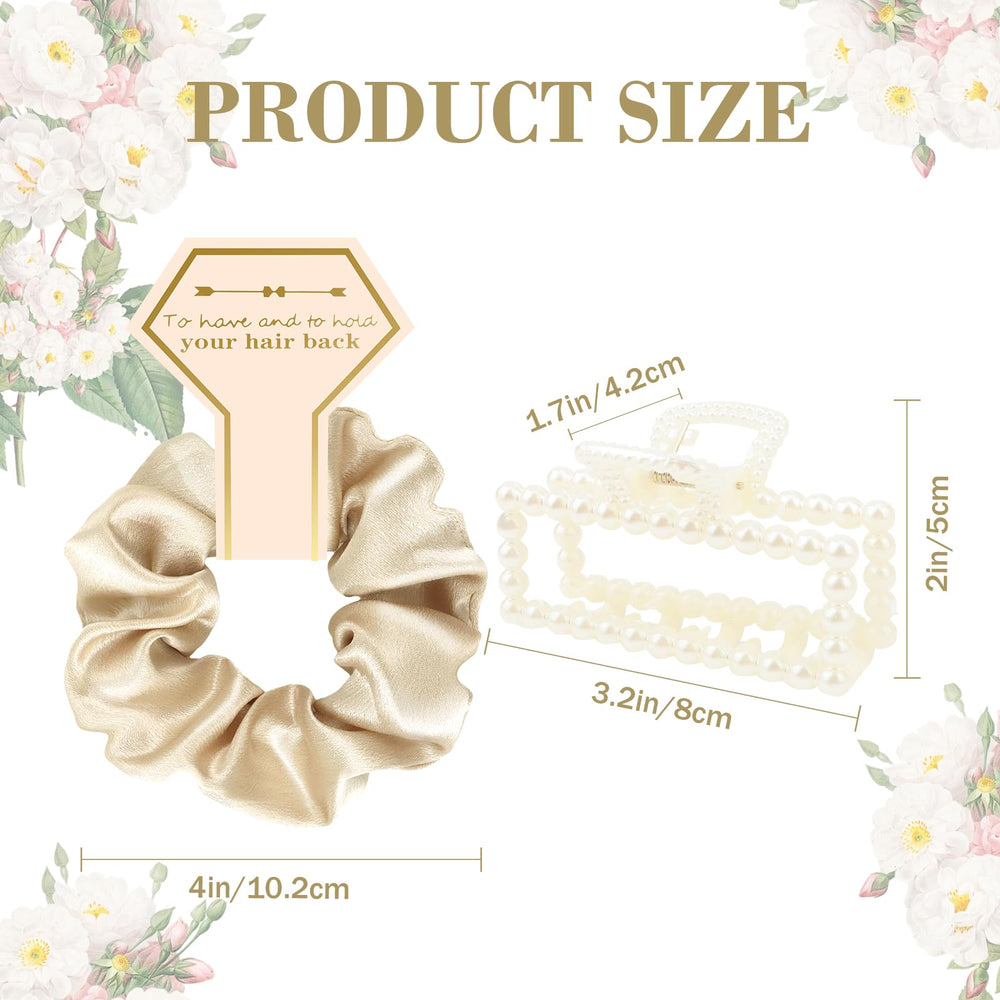 Uintoon kit EVJF chouchou satin, cadeau élégant pour les témoins.