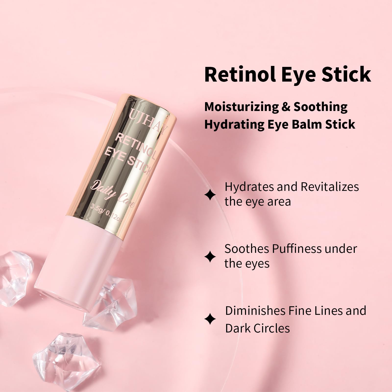 UJhay baton contour des yeux – texture douce prête pour l’application autour des yeux.