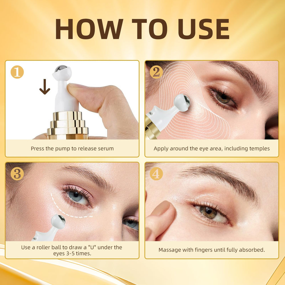 Bénéfice éventuel: réduction légère des signes de fatigue autour des yeux.