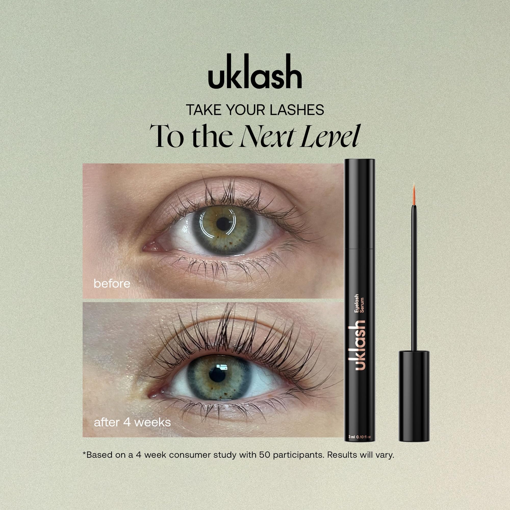 UKLASH Sérum cils: application quotidienne pour renforcer et protéger les cils