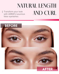 Cils Ukrizi à effet fil leger 12 mm pour un volume subtil.