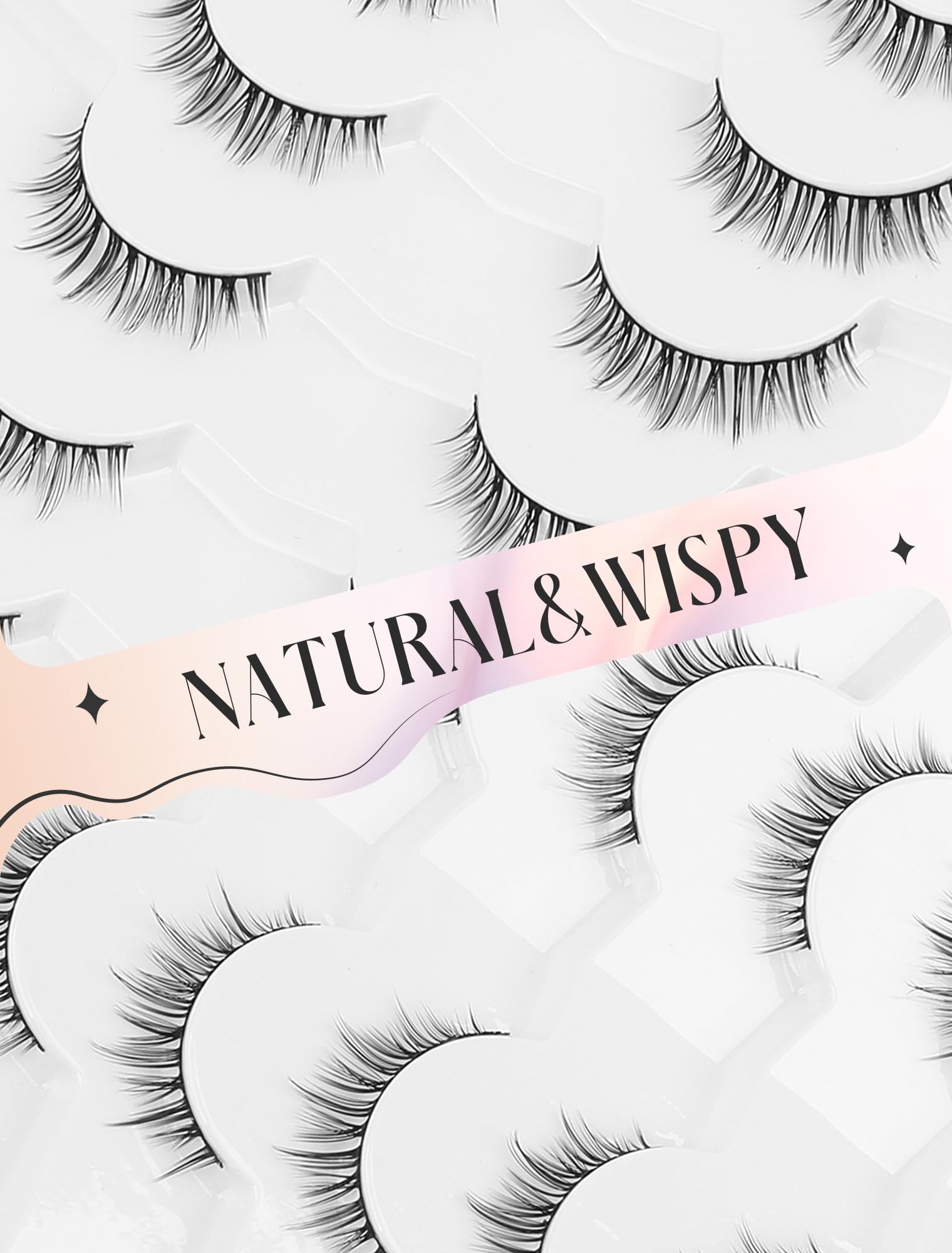 Regard agrandi sans lourdeur avec les cils Ukrizi naturels.
