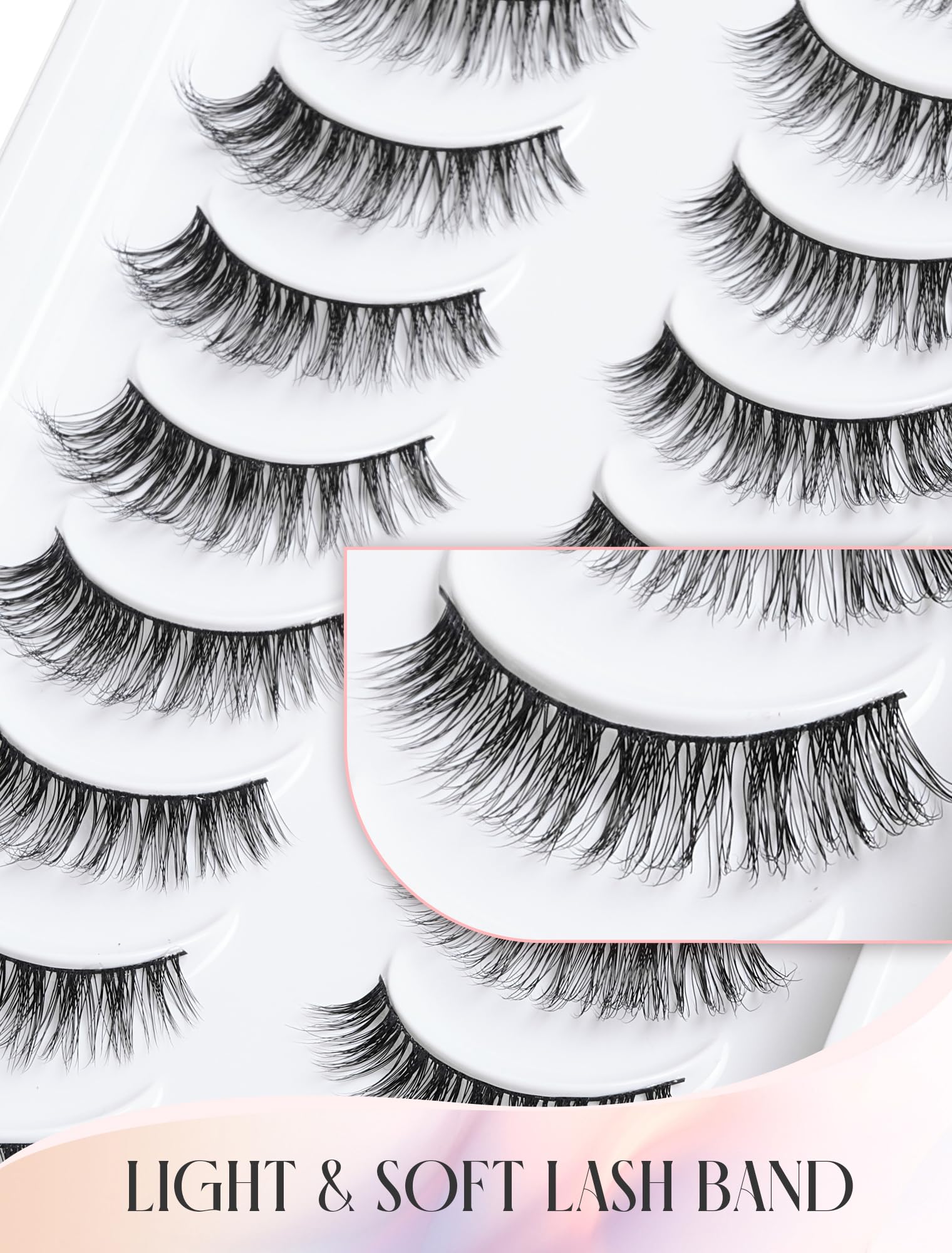 Cils Ukrizi synthétiques ultra-doux sans cruauté et confortables.