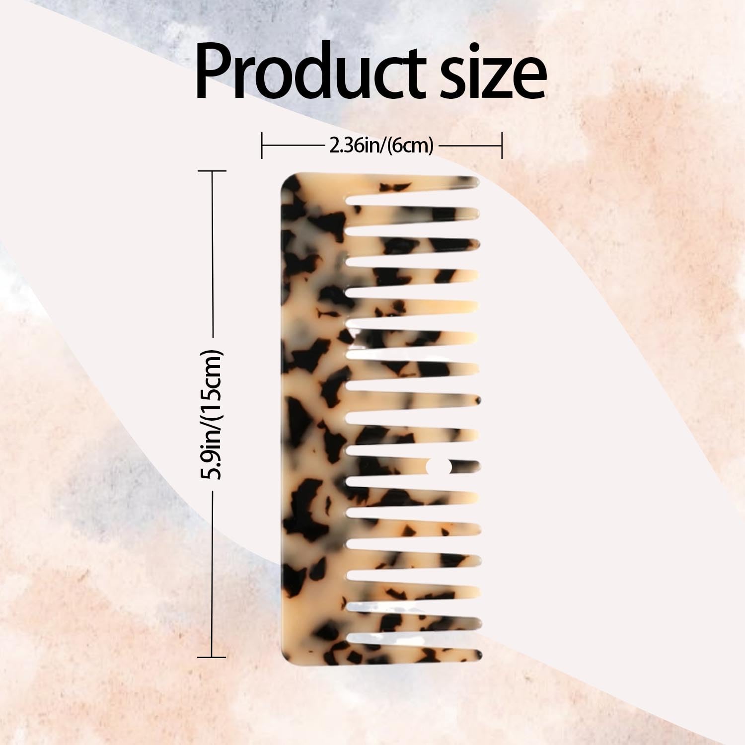 UKSKS démêlant dents larges, usage cheveux mouillés pour démêlage efficace