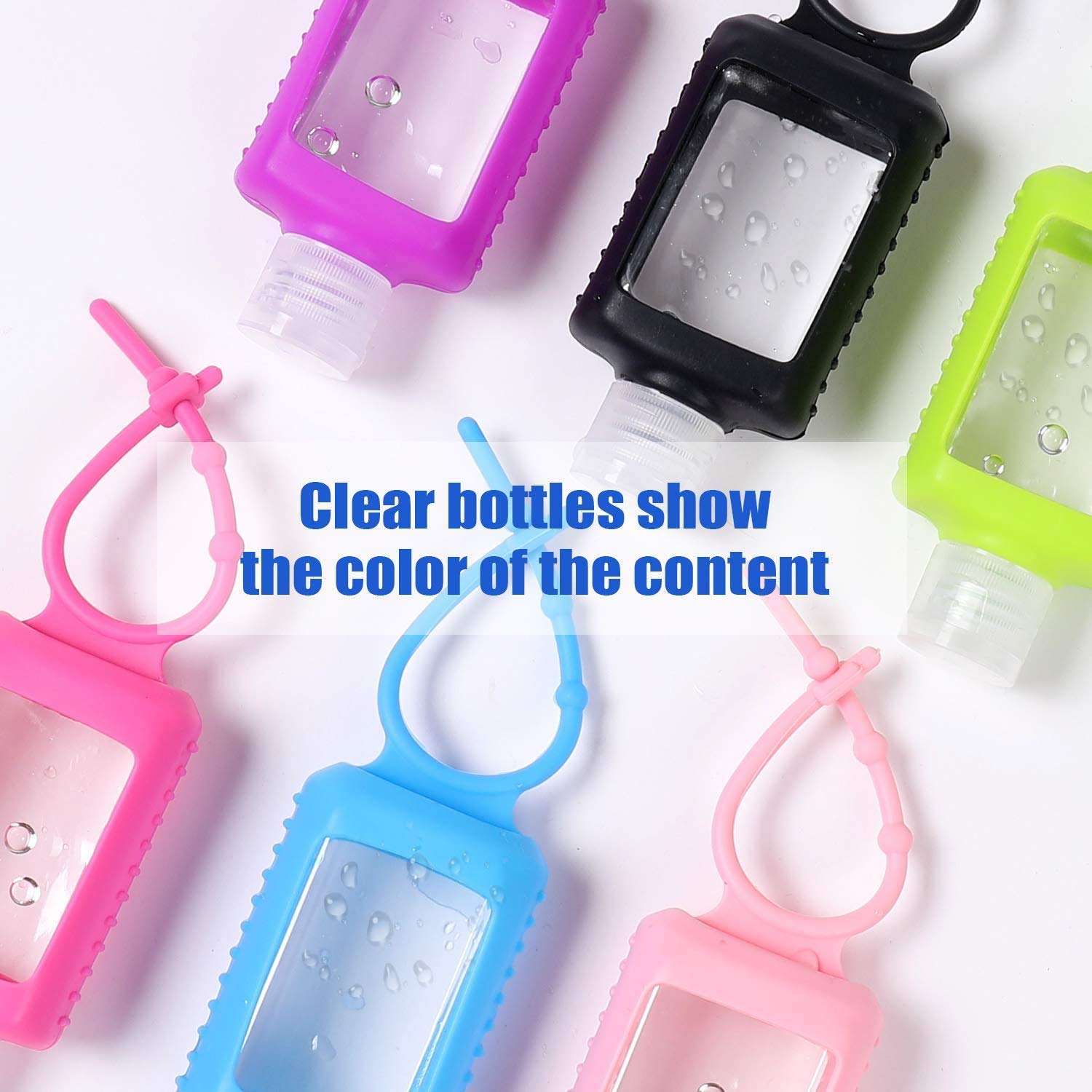 UlBemoll anneaux attache silicone, fixation facile sur sac ou clés.
