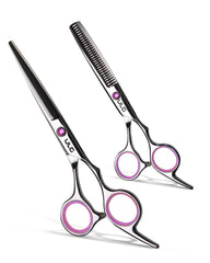 ULG ciseaux-coiffure 6,5 pouces rose pour une coupe précise.