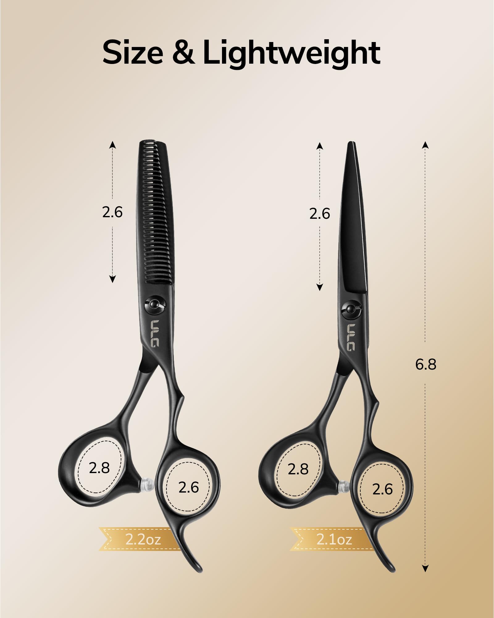 Utilisation maison et salon avec les ciseaux ULG, polyvalents et efficaces