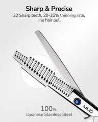 ULG ciseaux dents texturantes bleu diamant pour texture rapide