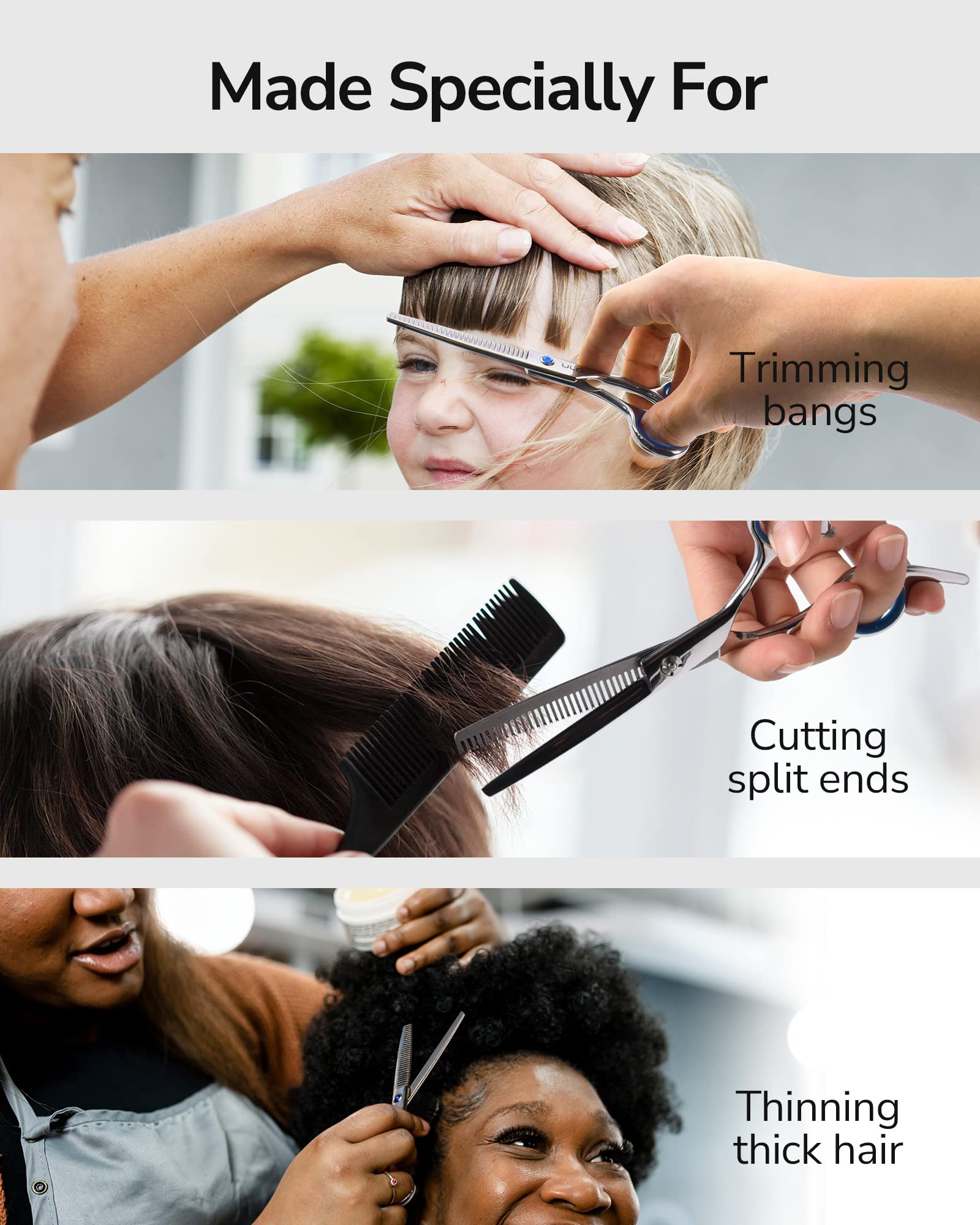 ULG ciseaux adaptés pour salon et usage domestique