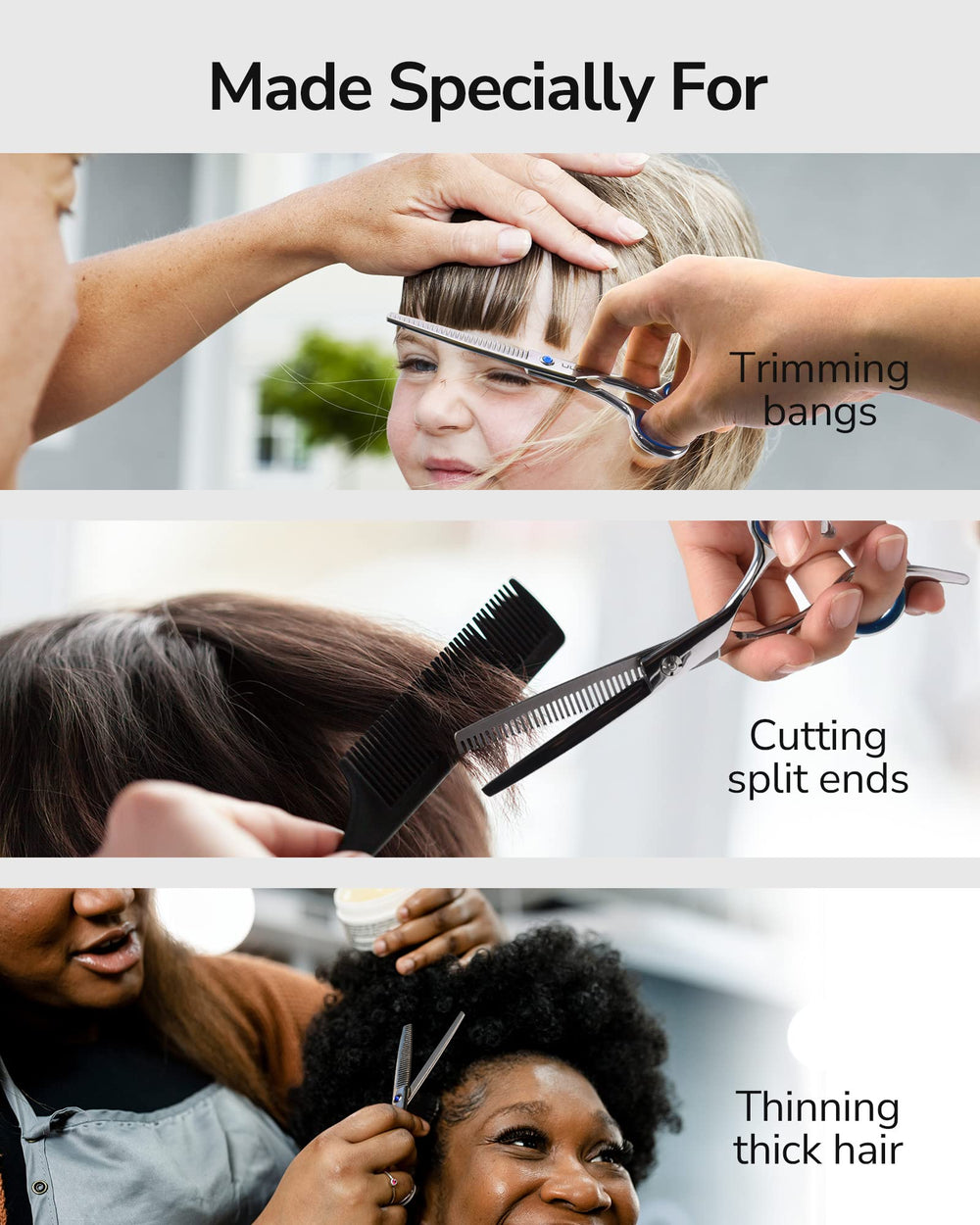 ULG ciseaux adaptés pour salon et usage domestique