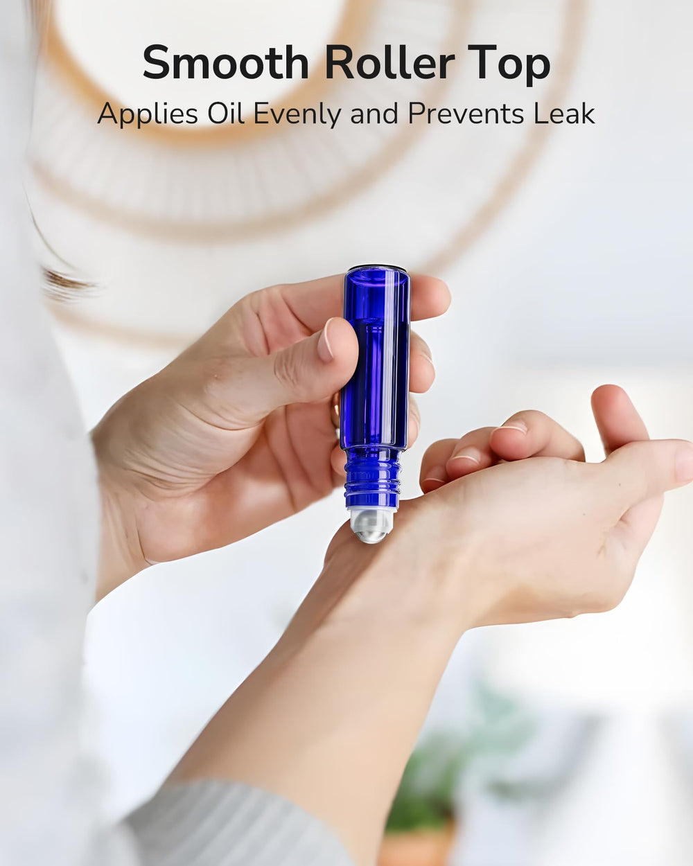 ULG – Verre cobalt bleu, 10ml, idéal pour le transport en voyage.